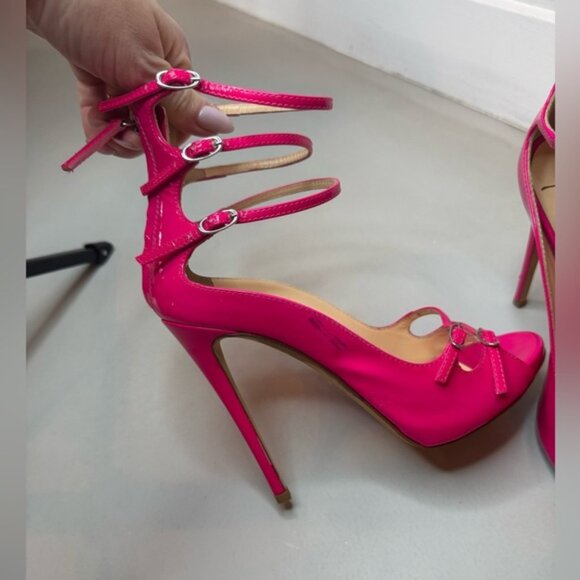 Giuseppe Zanotti Fuchsia Strappy Sandals - Picture 6 of 15